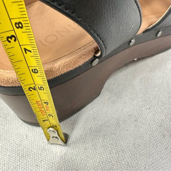 Vionic Faye black leather t strap closed toe clog US Size 9 Euro 41 - Picture 13 of 15